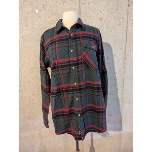 CQR Mens Large Tall soft Flannel Shirt Button-Up Plaid Grunge Outdoor